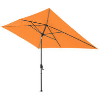 SONNENSCHIRM 300x200 cm  - Anthrazit/Orange, Basics, Textil/Metall (300/200cm) - Doppler