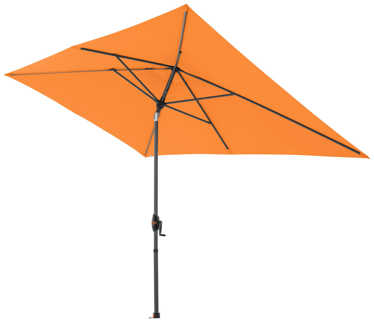 SONNENSCHIRM 300x200 cm  - Anthrazit/Orange, Basics, Textil/Metall (300/200cm) - Doppler
