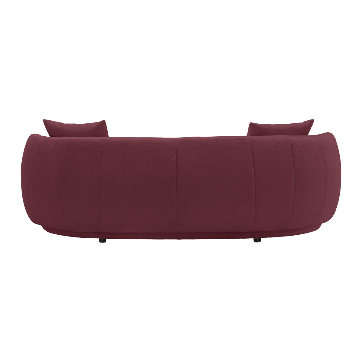 BIG SOFFA i chenille bordeaux  - bordeaux/svart, Modern, textil/plast (235/72/110cm) - MID.YOU