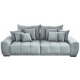 BIGSOFA Feincord Mintgrün  - Schwarz/Mintgrün, KONVENTIONELL, Holz/Textil (280/67/120cm) - Carryhome
