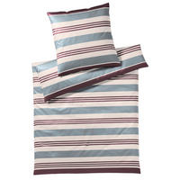 BETTWÄSCHE Covered Comfort Makosatin 200/220 cm  - Weinrot/Grau, Basics, Textil (200/220cm) - Yes for bed