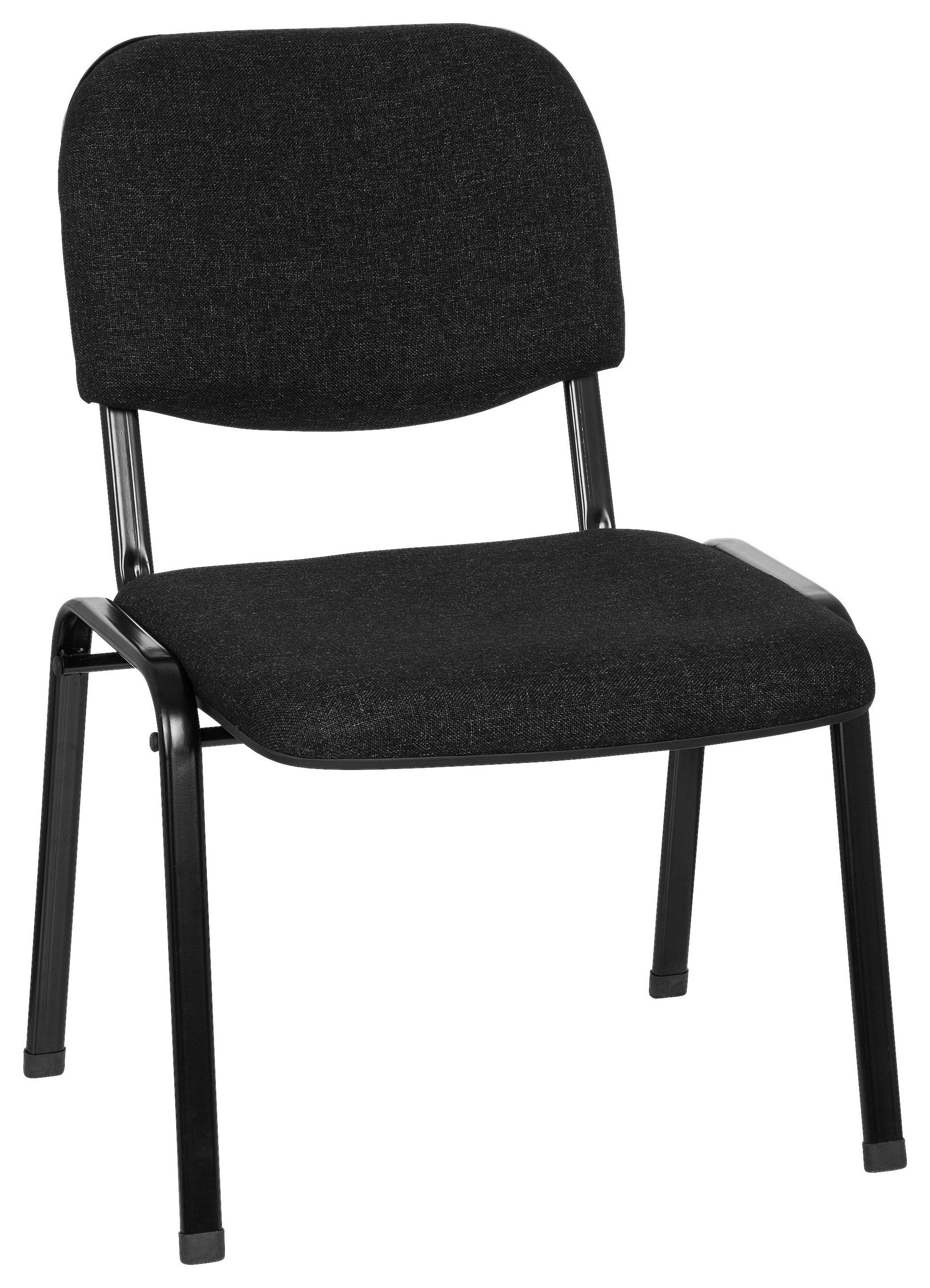 BESÖKSSTOL  i flatväv antracit, svart  - svart/antracit, Basics, metall/textil (60/87/55cm) - MID.YOU