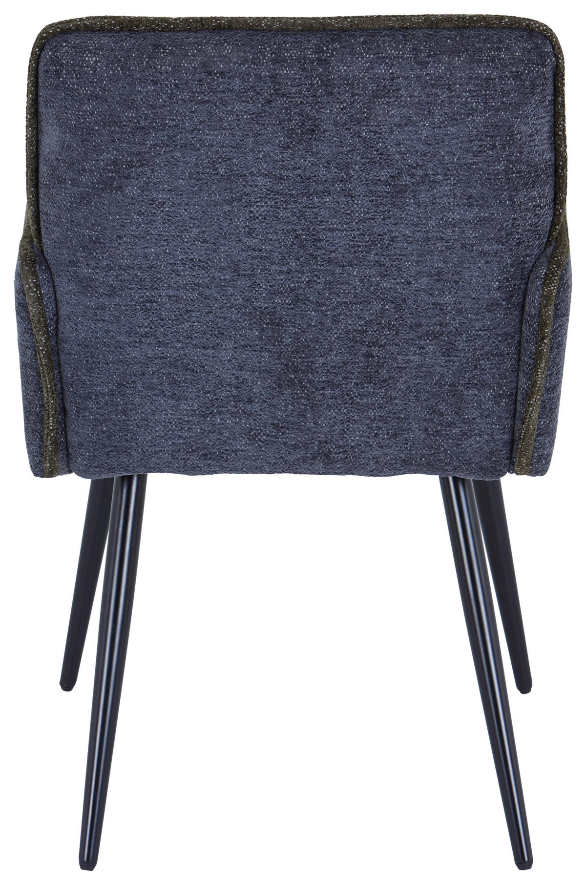 ARMLEHNSTUHL  in Eisen Leinenoptik  - Dunkelgrau/Schwarz, MODERN, Textil/Metall (57/84/57cm) - MID.YOU