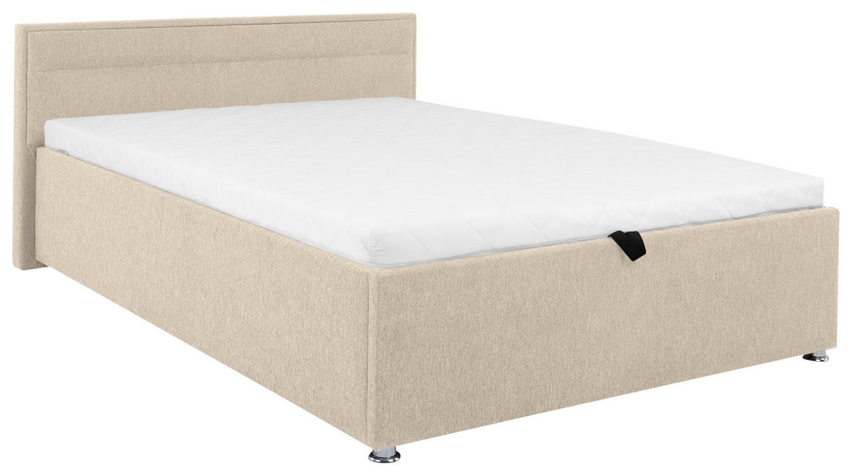 POLSTERBETT Lattenrost, Bettkasten Beige 140/200 cm  - Beige, MODERN, Holz/Kunststoff (140/200cm) - MID.YOU