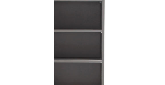 HOCHSCHRANK 40/180/35 cm - Silberfarben/Graphitfarben, Natur, Holzwerkstoff (40/180/35cm) - Xora