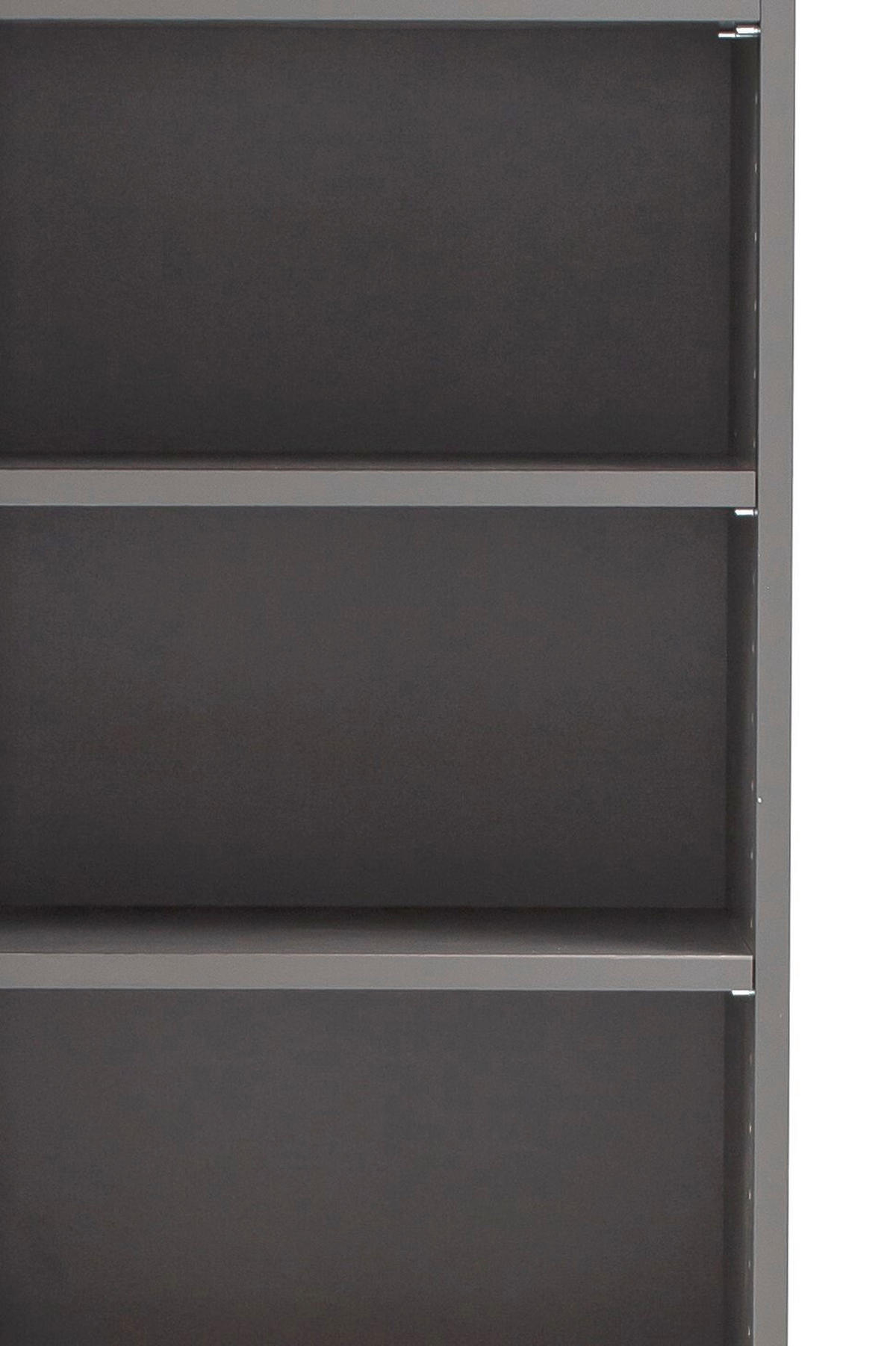 HOCHSCHRANK 40/180/35 cm  - Silberfarben/Graphitfarben, Natur, Holzwerkstoff (40/180/35cm) - Xora