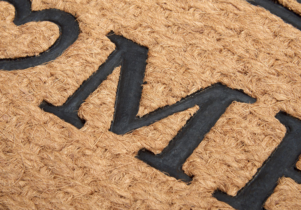 KOKOSMATTE  45/75 cm  Schwarz, Hellbraun  - Hellbraun/Schwarz, Basics, Naturmaterialien/Kunststoff (45/75cm) - Hanse Home