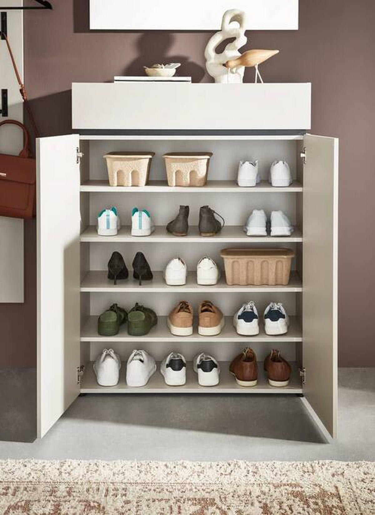 GARDEROBE 4-teilig  in 140/199/40 cm  - Kaschmir, Design, Holzwerkstoff (140/199/40cm) - Voleo