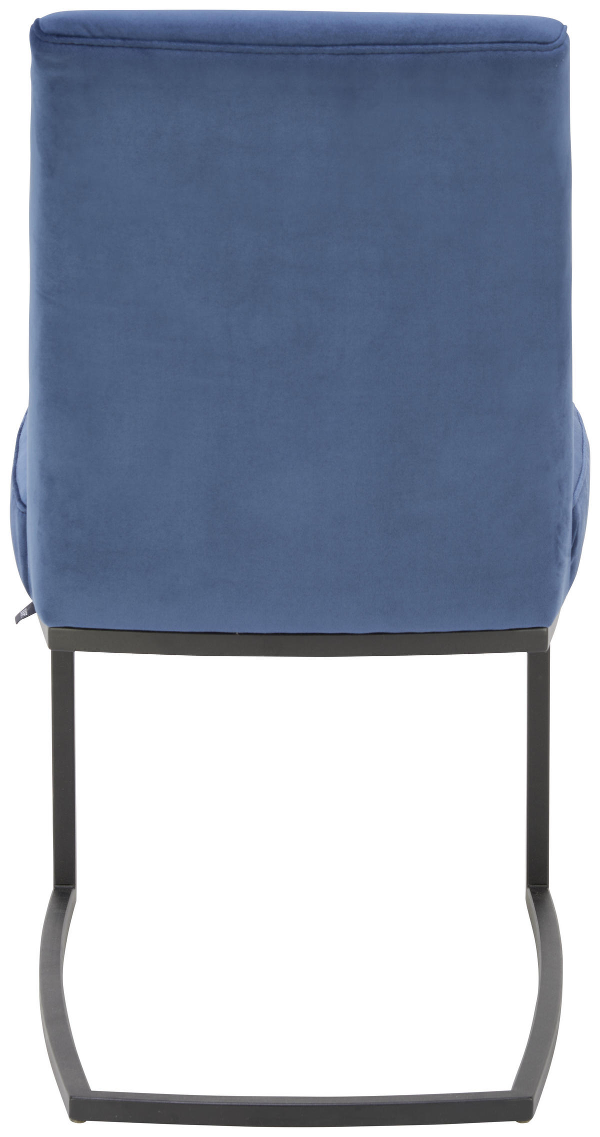 SCHWINGSTUHL  in Velours  - Blau/Schwarz, Design, Textil/Metall (46/88/61cm) - Joop!
