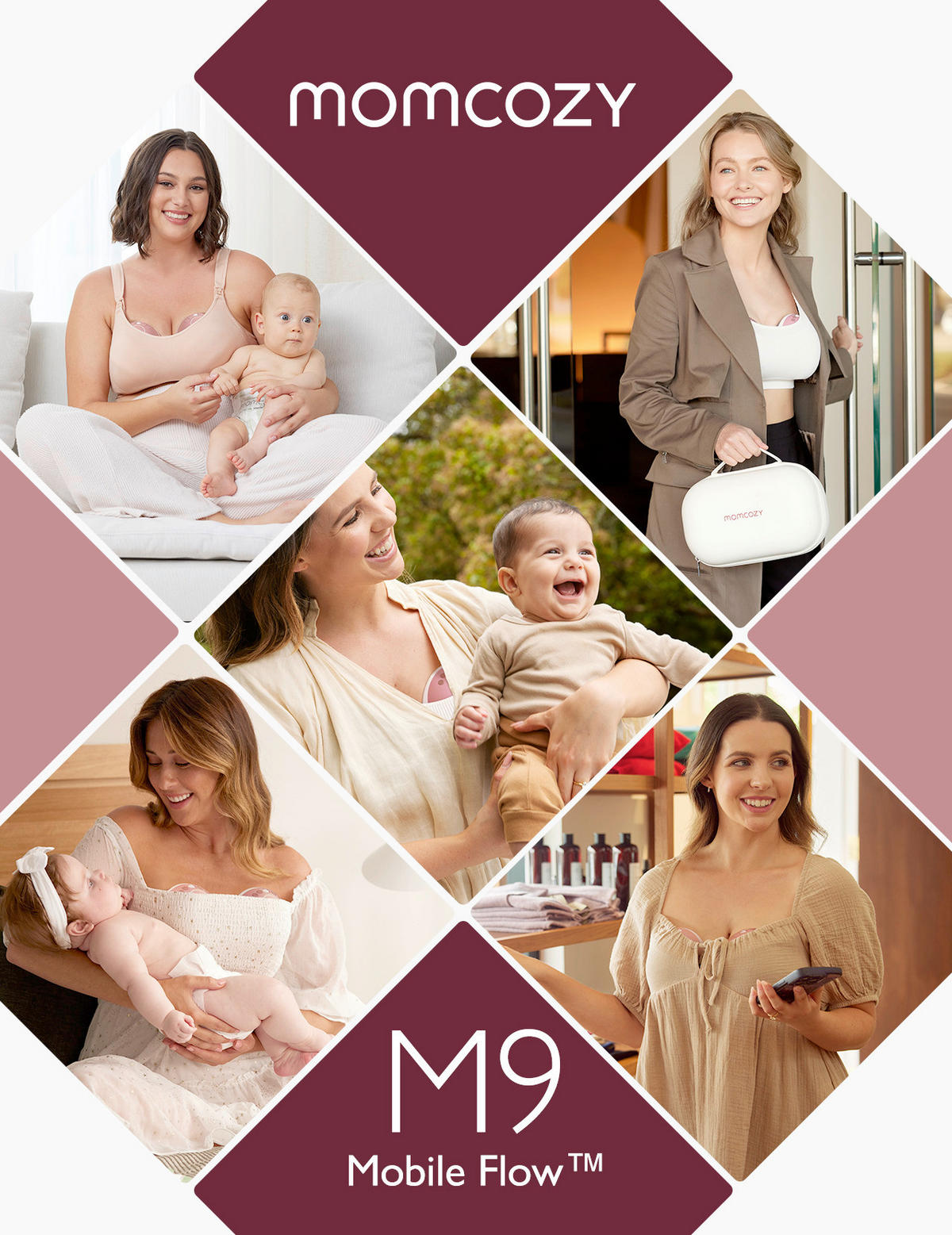 MILCHPUMPE  M9  - Basics (15,5/9/16,4cm) - Momcozy