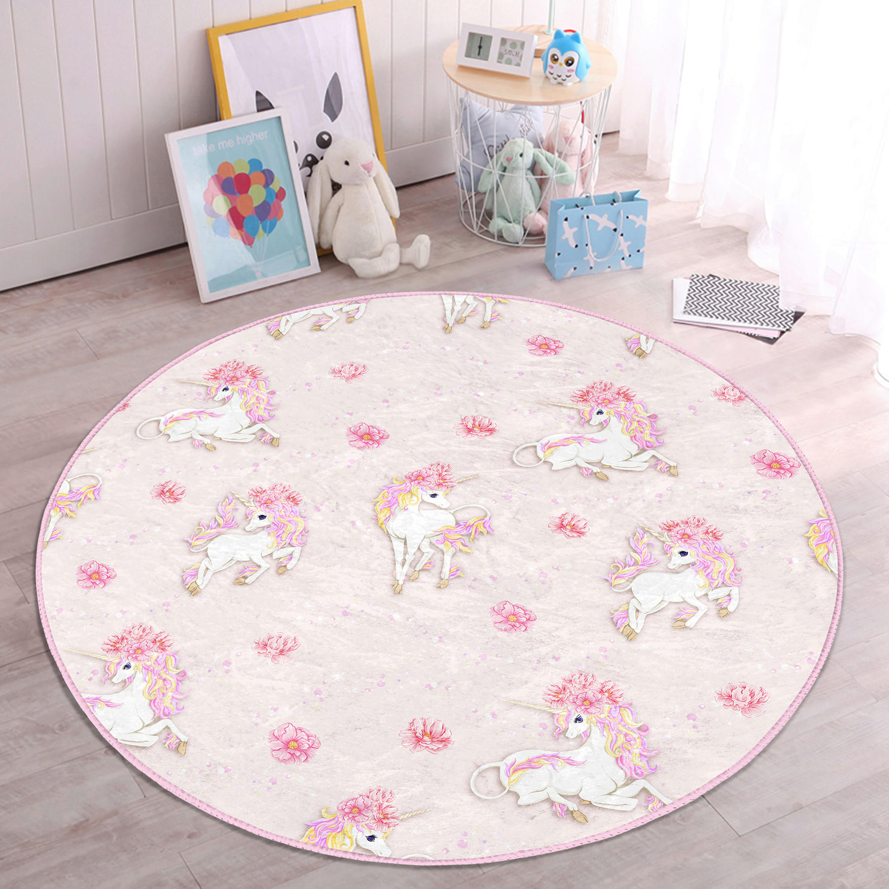 XXXLutz Kinderteppich Mehrfarbig 120x120 cm