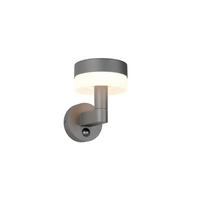 AUßENWANDLEUCHTE 16,5/22,5/22 cm   - Anthrazit/Weiß, Design, Kunststoff/Metall (16,5/22,5/22cm)