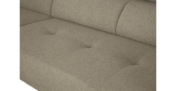 ECKSOFA in Chenille Beige  205/280 cm  - Beige/Schwarz, Design, Textil/Metall (205/280cm) - Xora