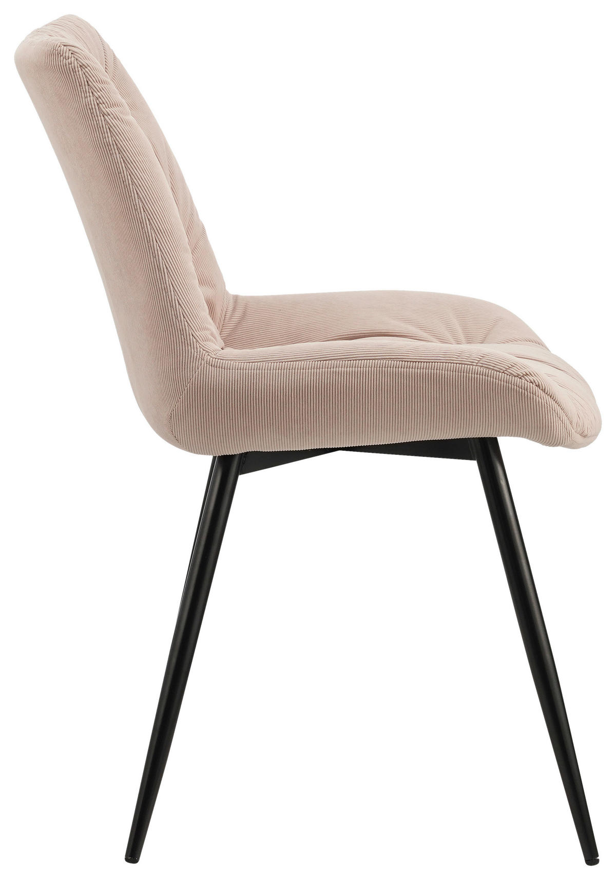 SZÉK fém, textil rózsaszín, fekete  - fekete/rózsaszín, Design, textil/fém (54/85/63cm) - Carryhome