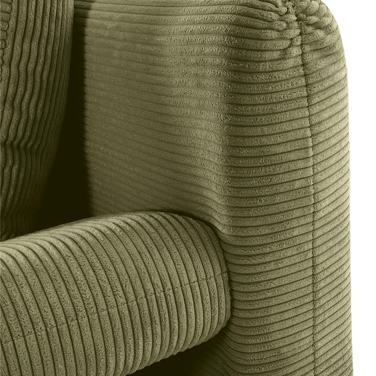 SCHLAFSOFA Cord Dunkelgrün  - Dunkelgrün/Schwarz, KONVENTIONELL, Textil/Metall (200/78/95cm) - home24