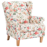 FOTELJ večbarvno tekstil - hrast/večbarvno, Konvencionalno, tekstil (92/104/90cm) - Ambia Home