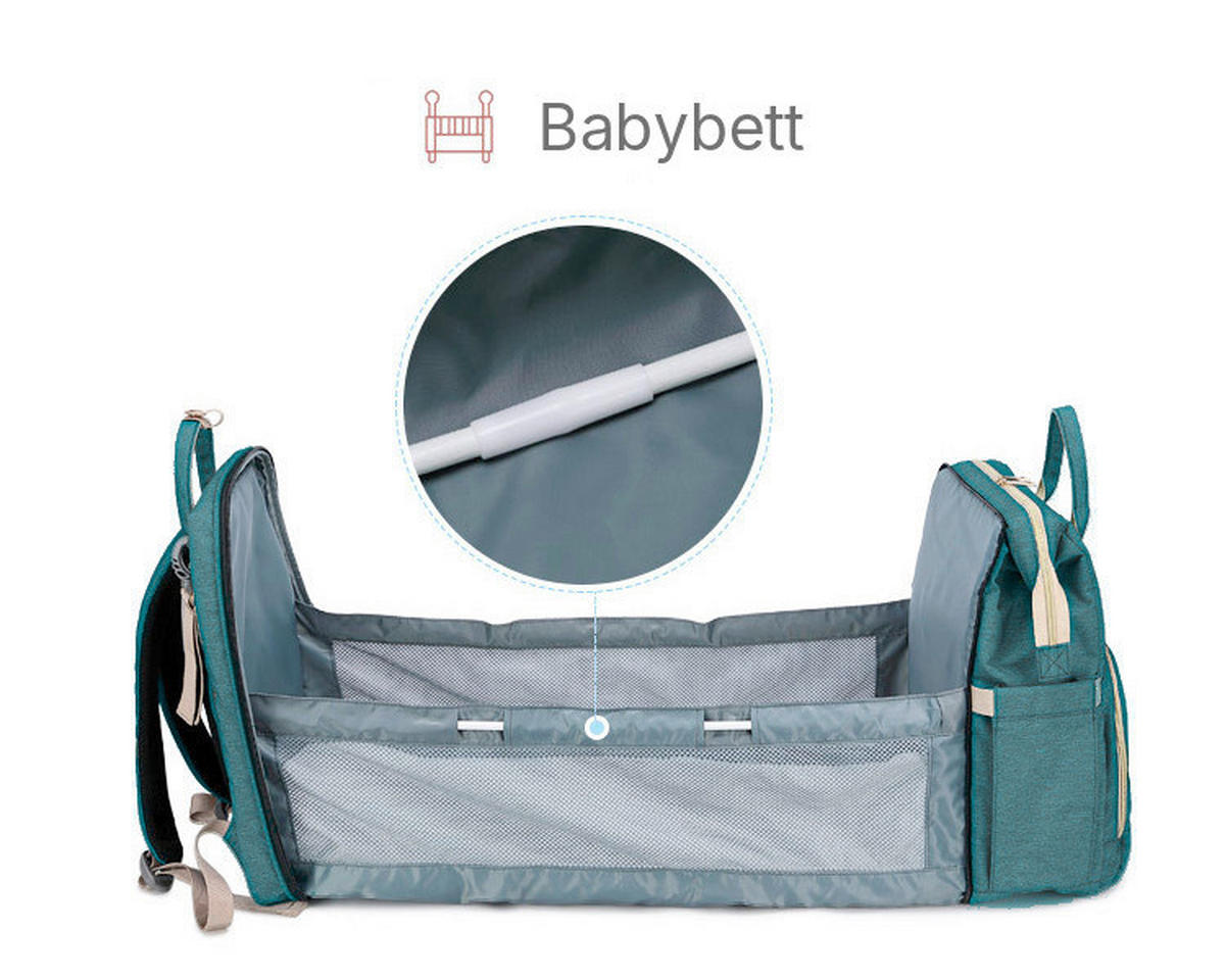 WICKELRUCKSACK Stella Bag Basic  - Türkis, Basics, Textil (30/40/21cm)
