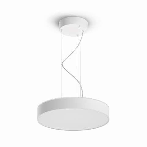 LED-HÄNGELEUCHTE Enrave 42,5/12,9 cm   - Weiß, Design, Metall (42,5/12,9cm) - Philips HUE