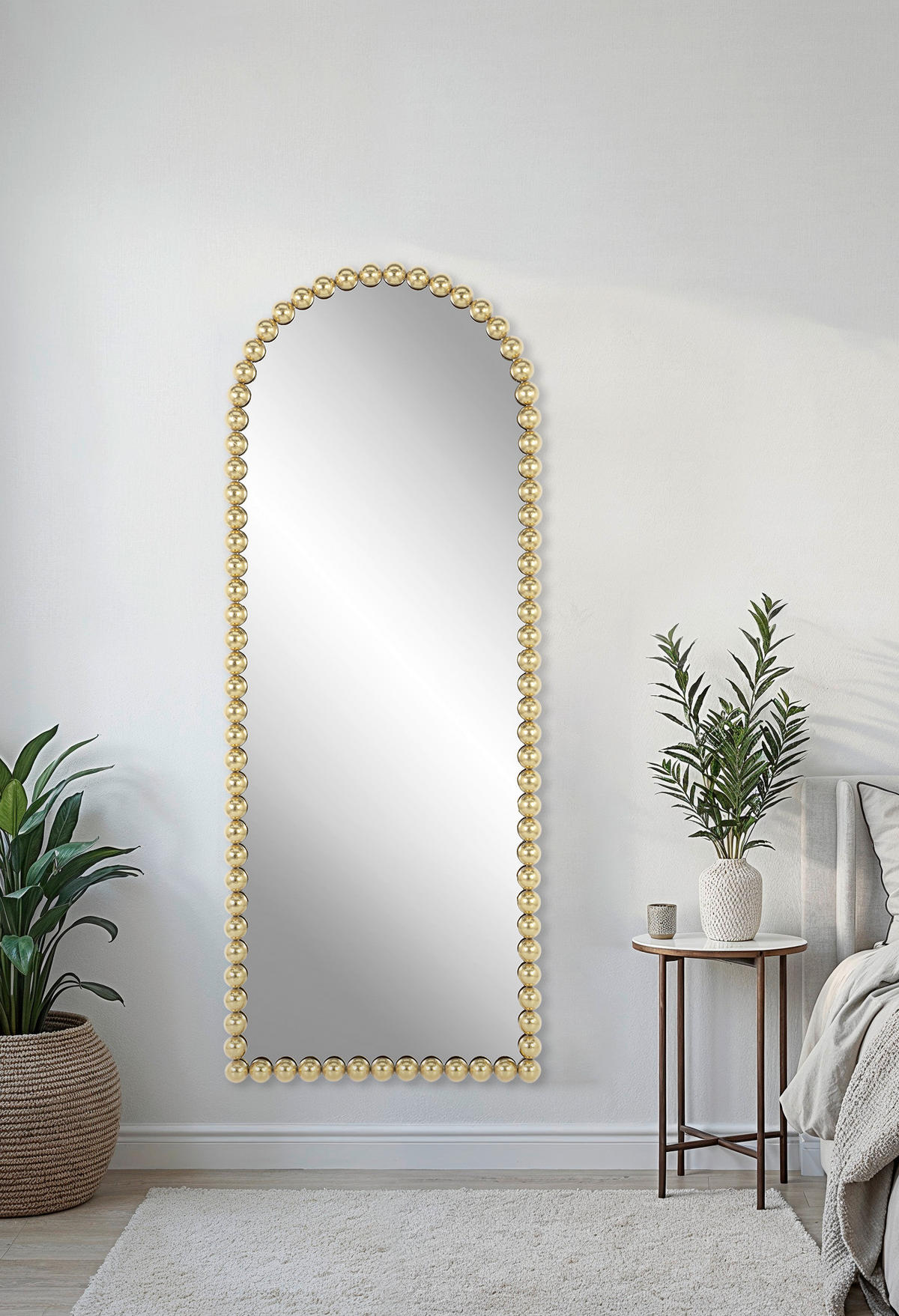 WANDSPIEGEL 75/185/5 cm    in Freiform  - Goldfarben, Design, Glas/Holzwerkstoff (75/185/5cm) - MID.YOU
