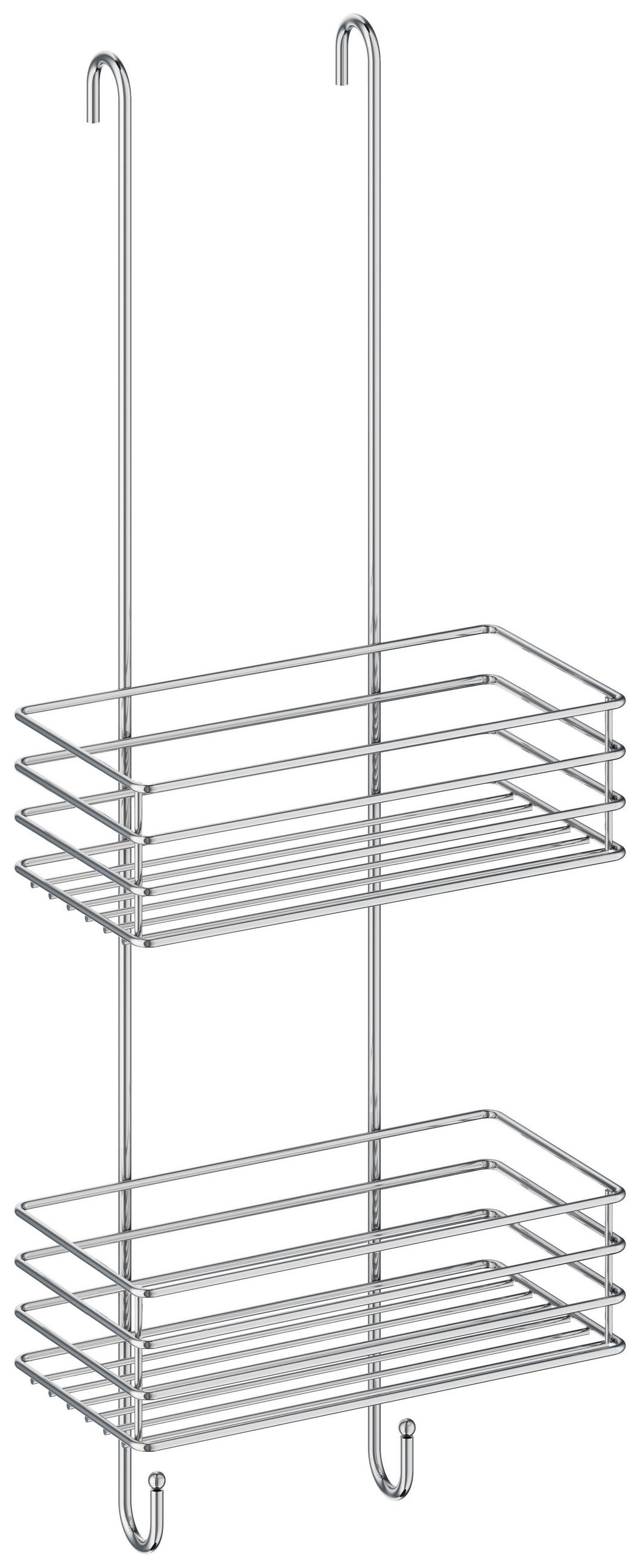 ZUHANYKOSÁR 25/71,5/12 cm  - krómszínű, Basics, fém (25/71,5/12cm)