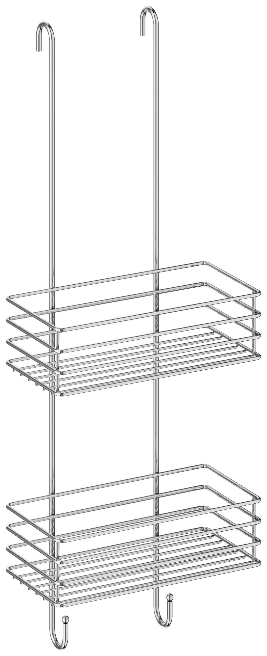 ZUHANYKOSÁR 25/71,5/12 cm  - krómszínű, Basics, fém (25/71,5/12cm)
