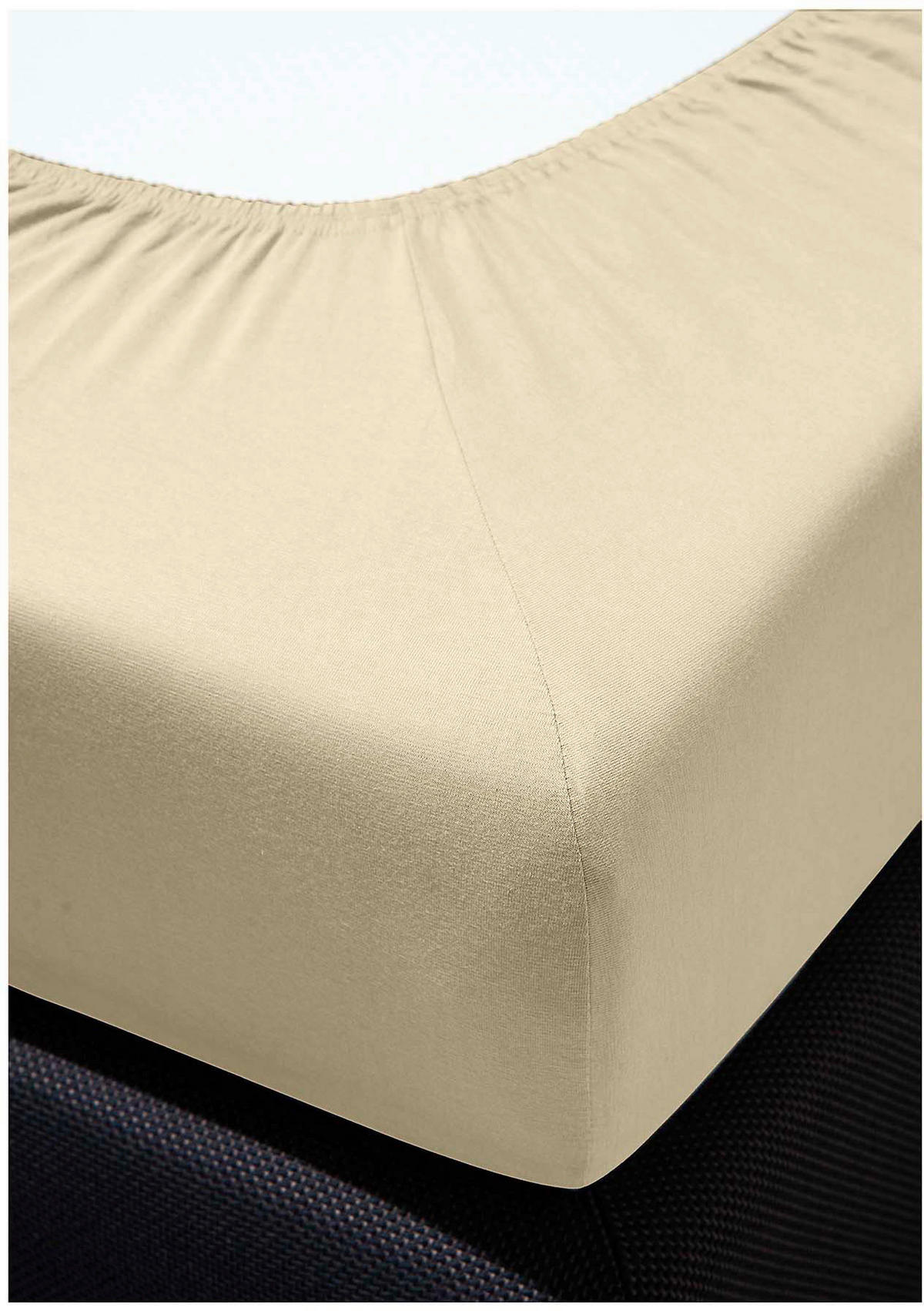 SPANNBETTTUCH Jersey  - Naturfarben, KONVENTIONELL, Textil (150/200cm) - Bierbaum