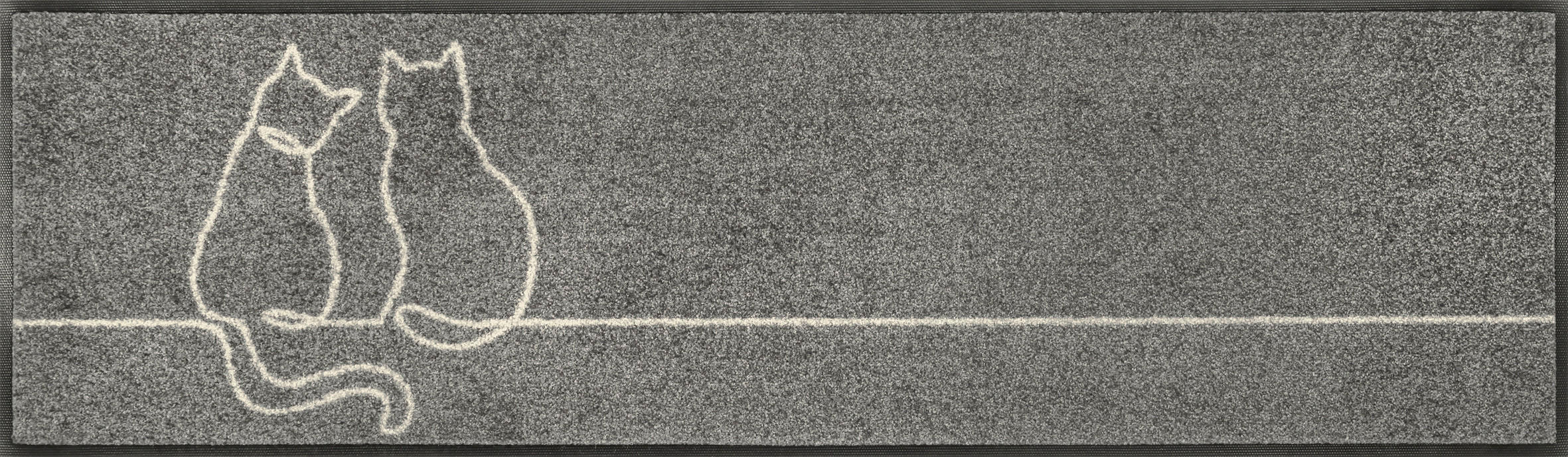 Traversă - gri, Konventionell, plastic/textil (35/120cm) - wash+dry