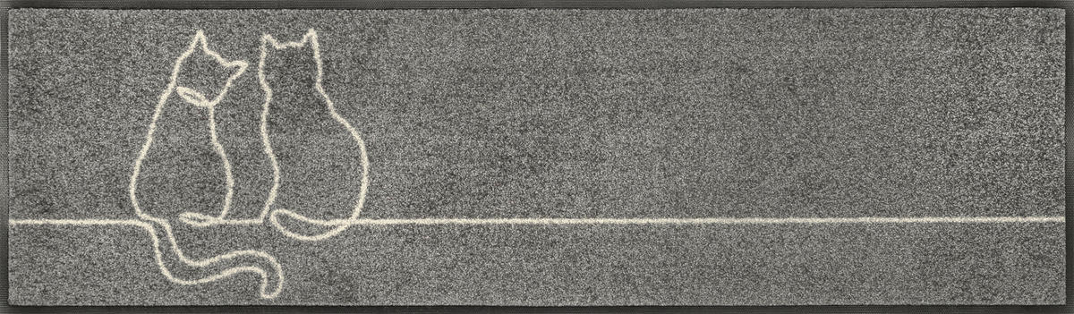 Traversă - gri, Konventionell, plastic/textil (35/120cm) - wash+dry