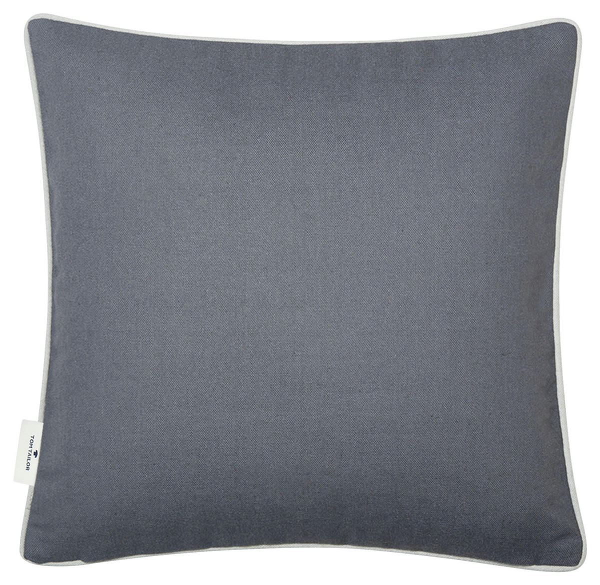 KUDDFODRAL Dove Signature 40/40 cm  - grå/antracit, Klassisk, textil (40/40cm) - Tom Tailor