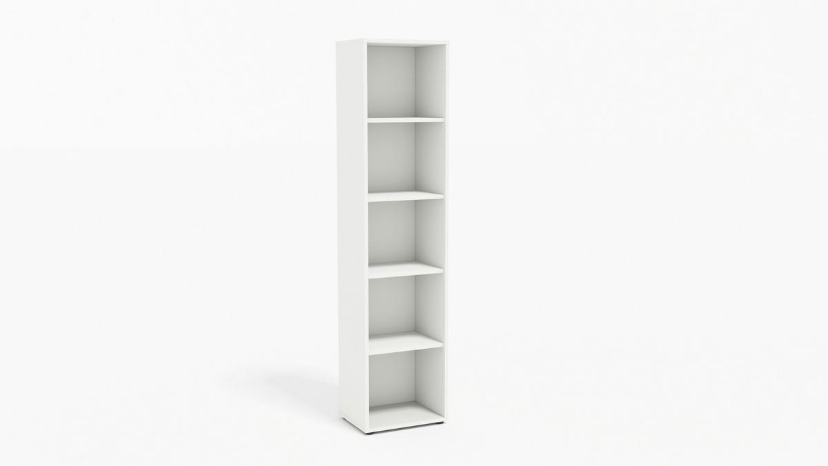 AKTENSCHRANK Weiß, Hellgrau  - Hellgrau/Weiß, MODERN, Holzwerkstoff (128,5/185,6/33cm) - MID.YOU