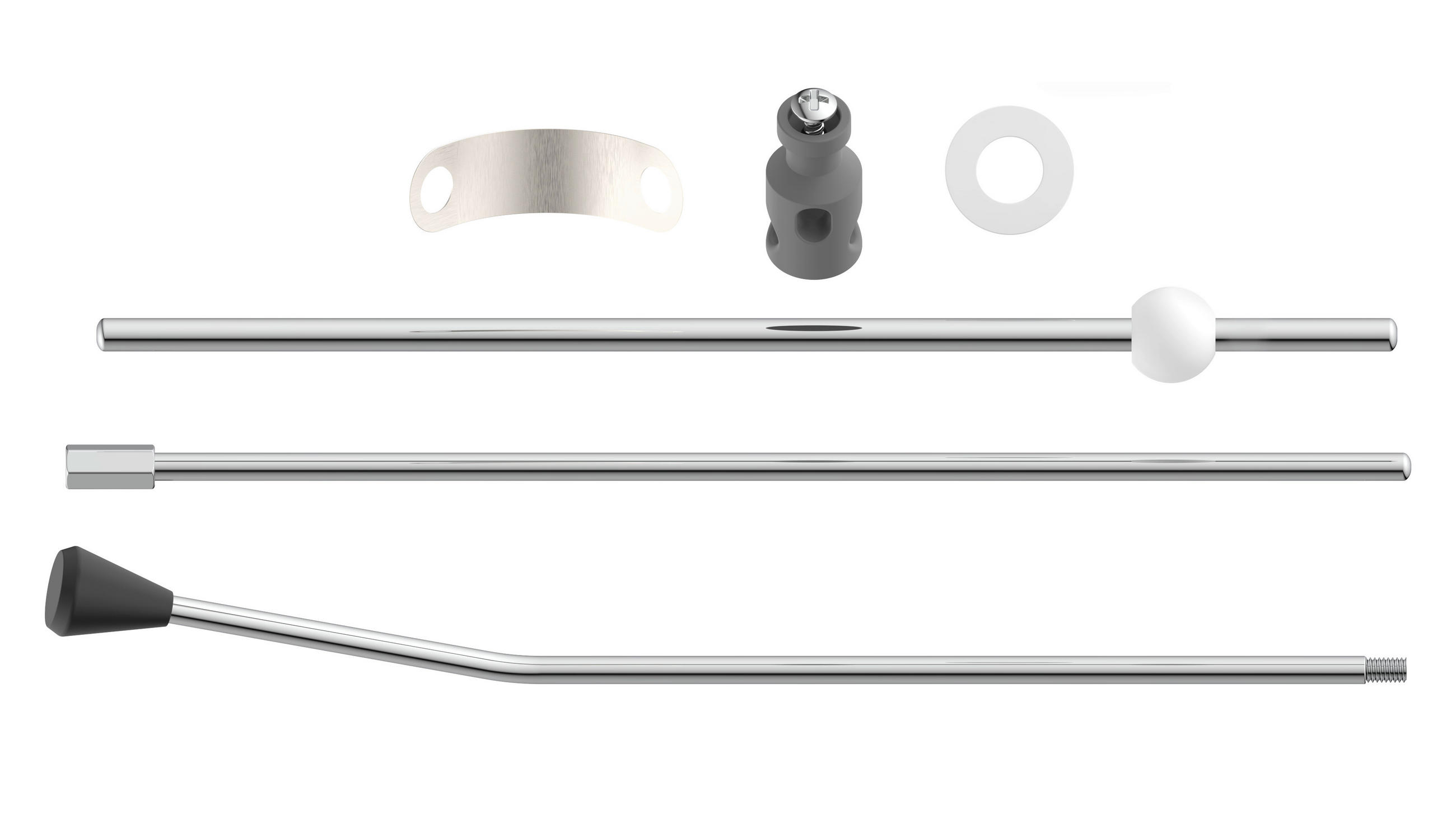 EXCENTERGARNITUR  - Chromfarben/Schwarz, Basics, Metall (18,3cm) - Xora