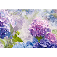 FOTOTAPET 368/254 cm  - lila/blå, Natur, papper (368/254cm)