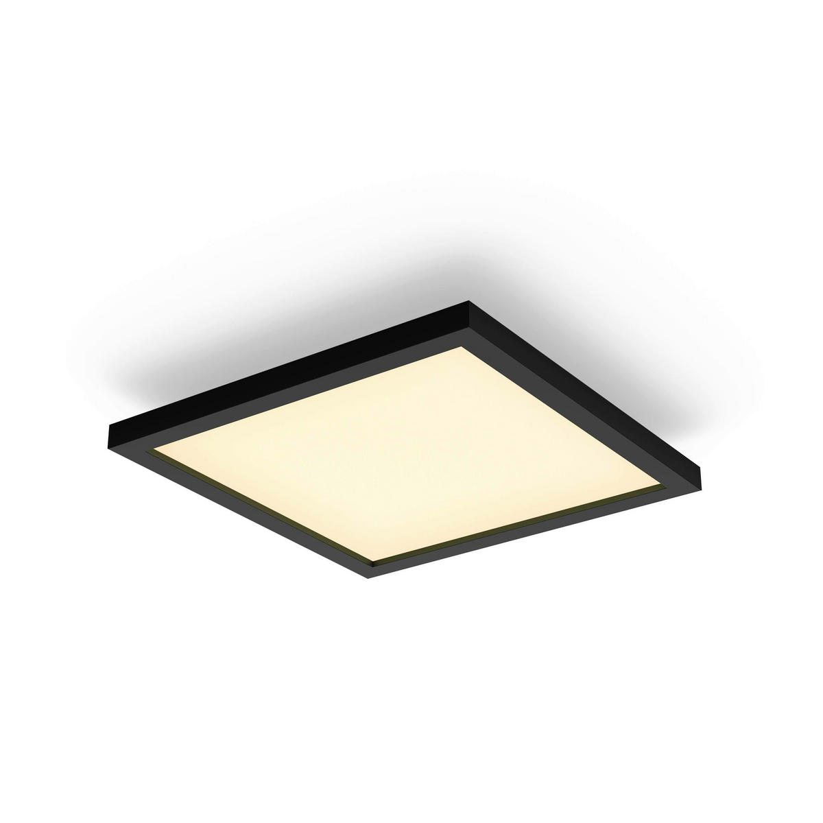 DECKENLEUCHTE 30/30/4,6 cm    - Schwarz, Design, Metall (30/30/4,6cm) - Philips HUE