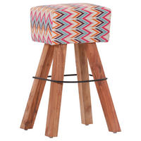 BARHOCKER Flachgewebe Creme, Orange, Pink, Hellblau Typenauswahl  - Pink/Creme, LIFESTYLE, Holz/Textil (40/75/33cm) - Landscape