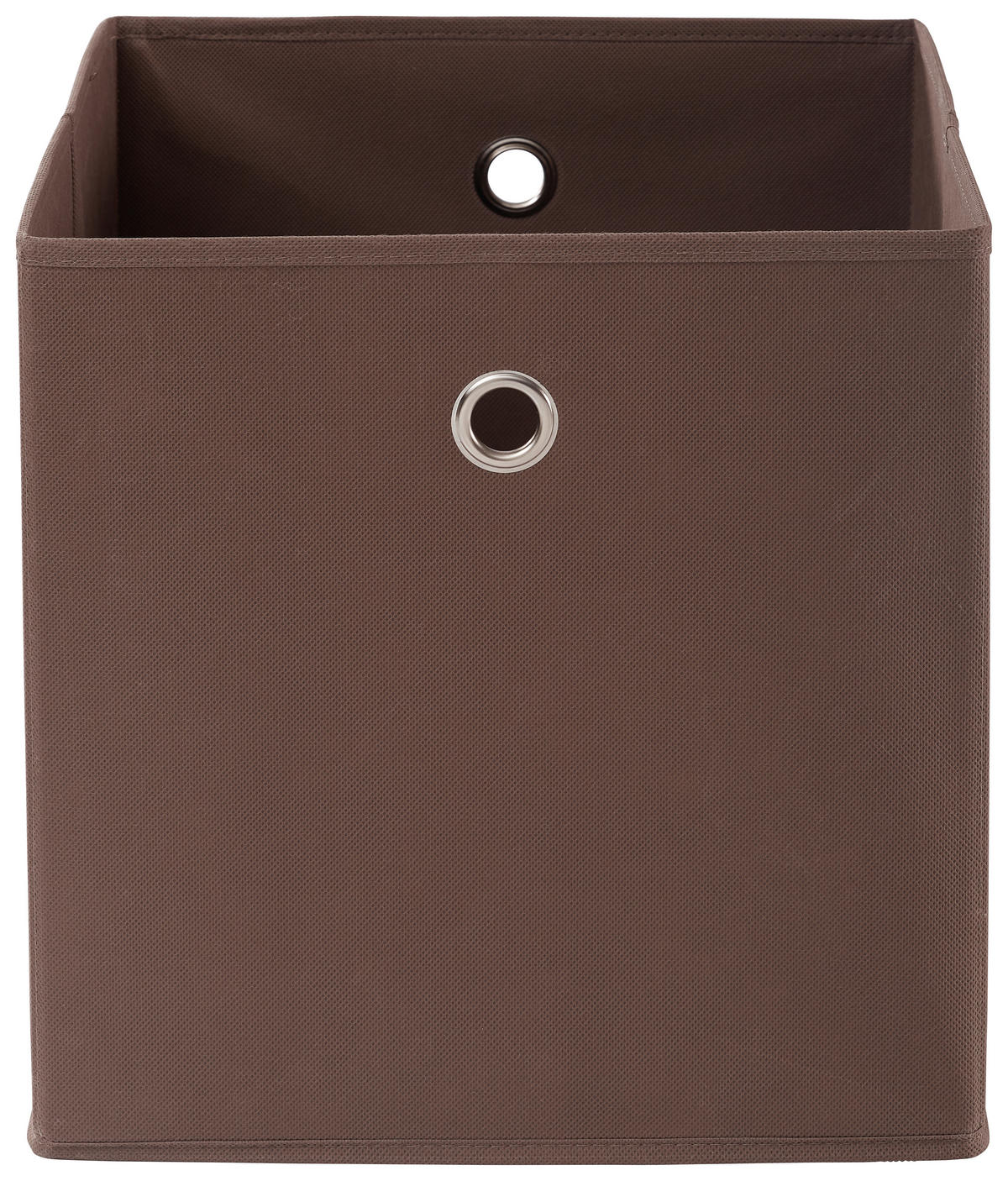 SKLÁDACÍ KRABICE, kov, textil, karton, 32/32/32 cm - barvy stříbra/hnědá, Design, kov/karton (32/32/32cm) - Carryhome