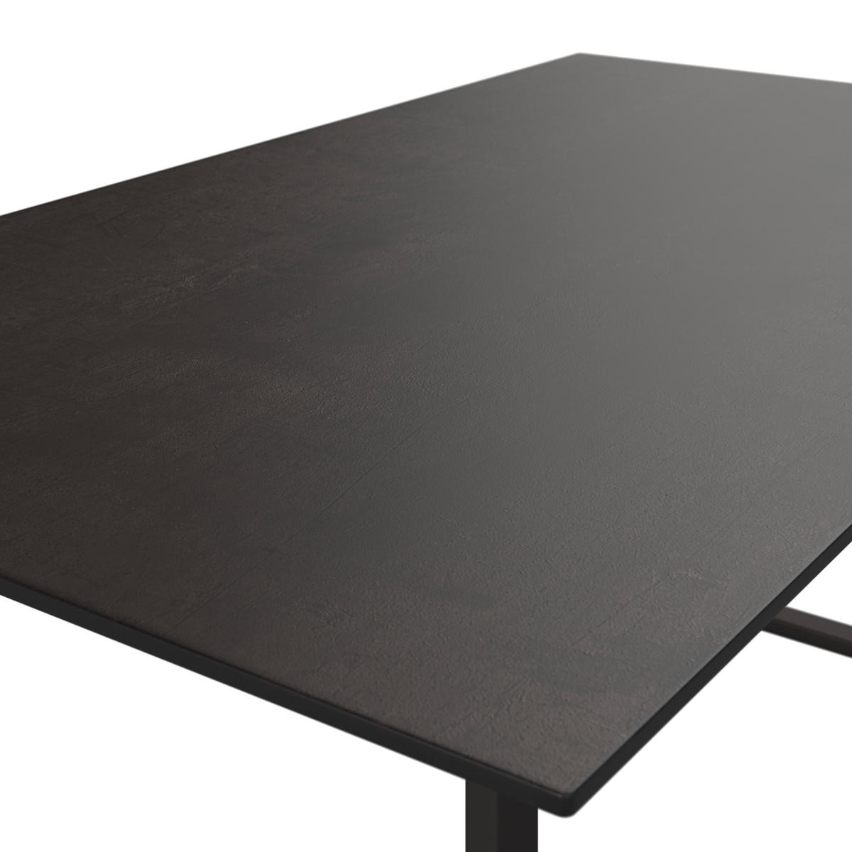 MASĂ PENTRU GRĂDINĂ 158/90/68 cm   - maro închis/antracit, Design, plastic/metal (158/90/68cm) - Amatio