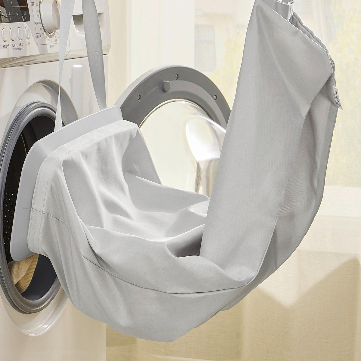 WÄSCHEKORB - Grau, Trend, Holzwerkstoff/Kunststoff (64/75/40cm) - Boxxx