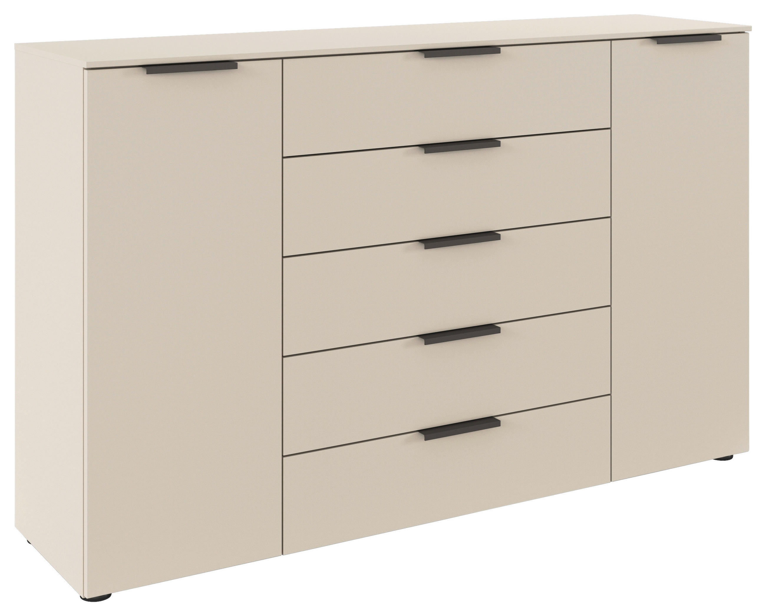 KOMMODE  in 160/100/42 cm  - Champagner/Graphitfarben, MODERN, Holzwerkstoff/Kunststoff (160/100/42cm) - Rauch Möbel