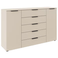 KOMMODE 160/100/42 cm  in Champagner  - Champagner/Graphitfarben, Modern, Holzwerkstoff/Kunststoff (160/100/42cm) - Rauch Möbel