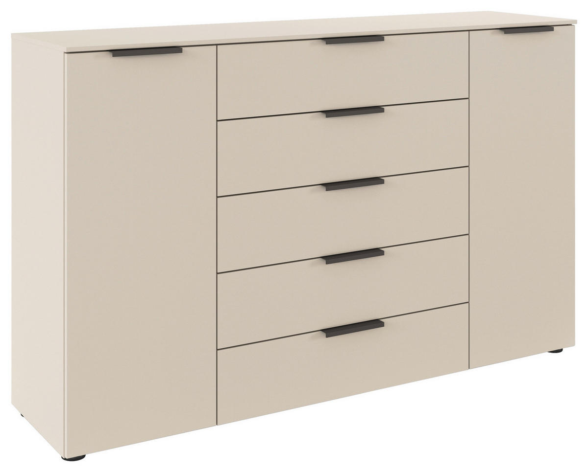 KOMMODE 160/100/42 cm  in Champagner  - Champagner/Graphitfarben, Modern, Holzwerkstoff/Kunststoff (160/100/42cm) - Rauch Möbel
