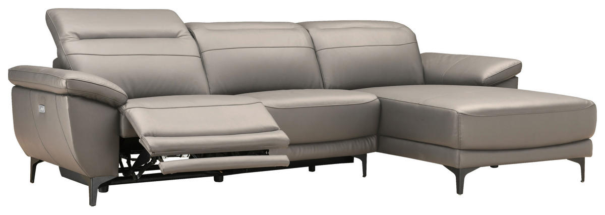 COLȚAR textil, piele taupe  - taupe/negru, Design, plastic/metal (269/78/164cm) - Xora