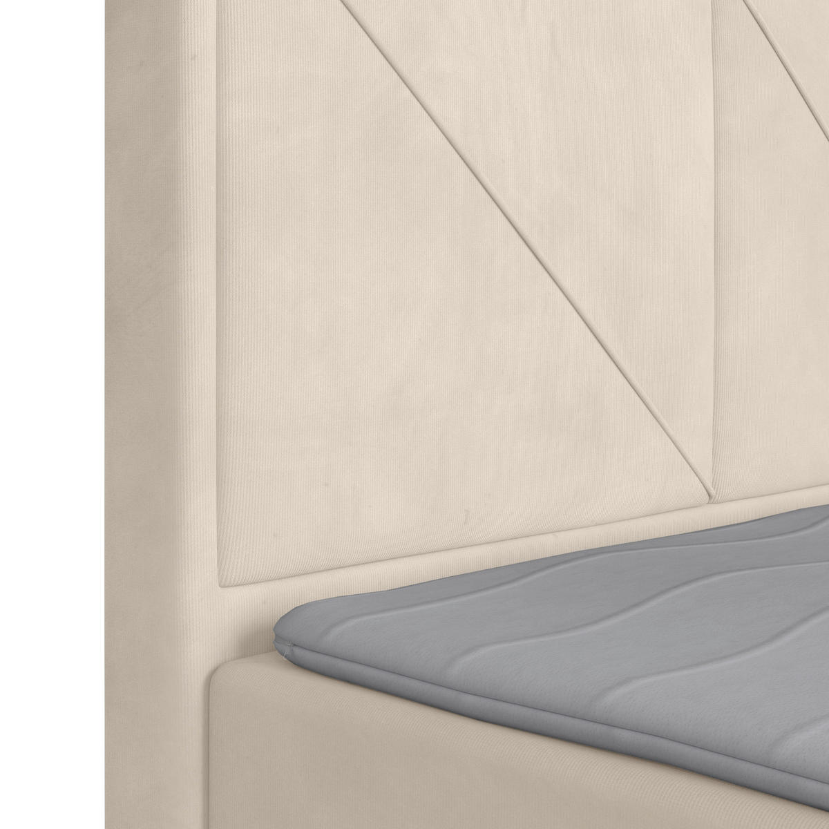 BOXSPRINGBETT 140/200 cm  in Weiss  - Weiss, Modern, Holz/Kunststoff (140/200cm) - MID.YOU