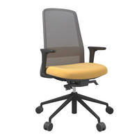 DREHSTUHL Gelb, Grau, Schwarz  - Gelb/Schwarz, MODERN, Kunststoff/Textil (70/103-115/70cm)