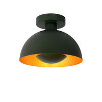 DECKENLEUCHTE  25/19 cm    - Messingfarben/Grün, Design, Metall (25/19cm) - Lucide