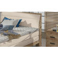 BOXSPRINGBETT 140/200 cm,  in Beige, gepolstertes Kopfteil, Topper, Matratzen, H3 + H3 = fest  - Eichefarben/Beige, Natur, Holz/Textil (140/200cm) - Valnatura