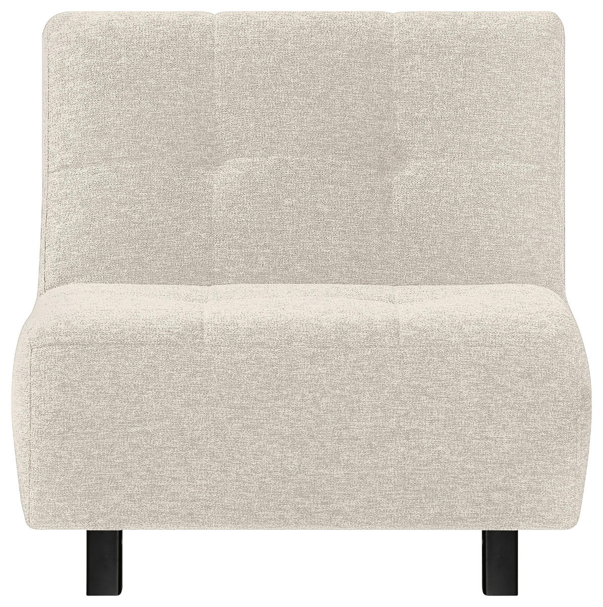 SCHLAFSESSEL Flachgewebe Naturfarben  - Schwarz/Naturfarben, Design, Textil/Metall (85/92/102cm) - Novel