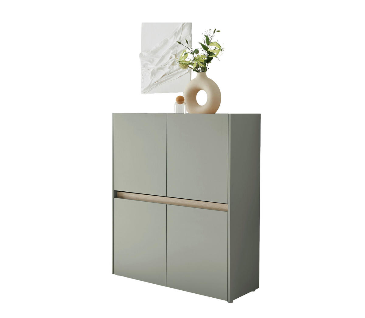 HIGHBOARD  100/122/40 cm  - Eichefarben/Schwarz, Design, Holzwerkstoff/Kunststoff (100/122/40cm) - Modante