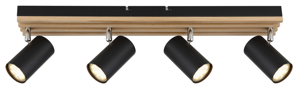 Proiector 56/8/12,5 cm    - culoare coconar/negru, Design, lemn/metal (56/8/12,5cm) - Novel