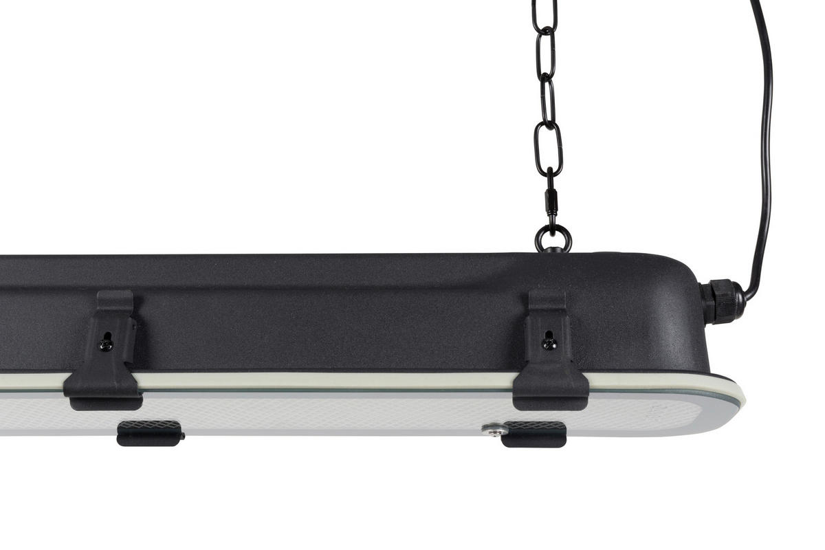 HÄNGELEUCHTE 70/190/14 cm  - Schwarz, Basics, Glas/Metall (70/190/14cm) - Zuiver