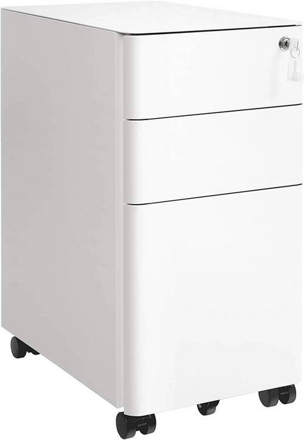 ROLLCONTAINER Weiß  - Weiß, Basics, Kunststoff/Metall (30/59,2/46cm) - Boxxx